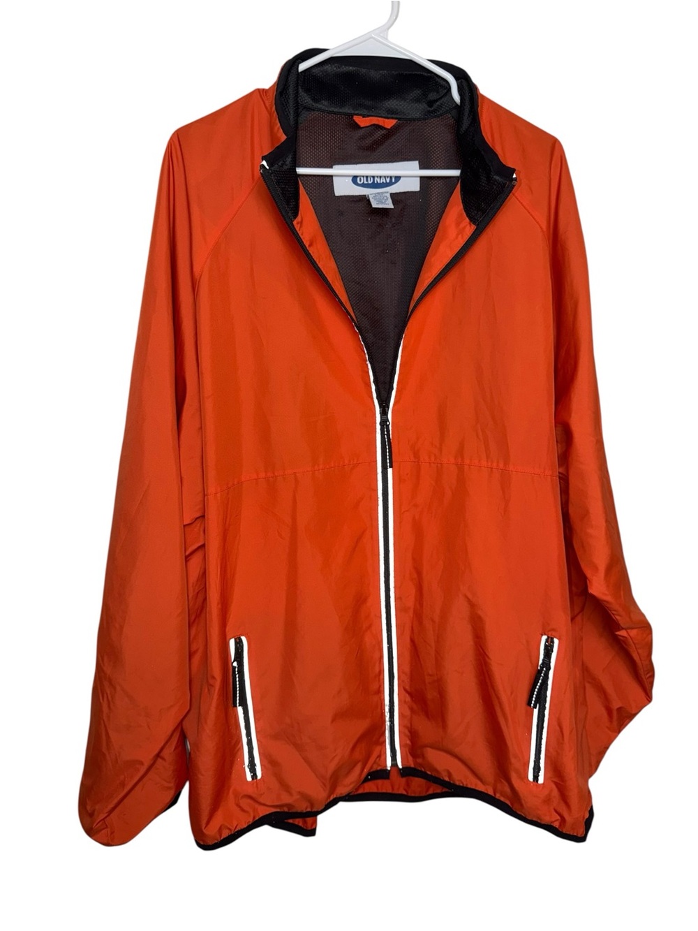 Old Navy Men’s Orange Windbreaker Jacket